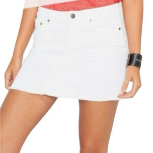 Shyanne | White denim  Mini Skirt